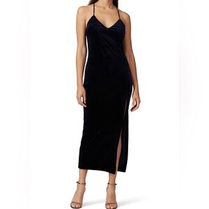 Bardot velvet dress